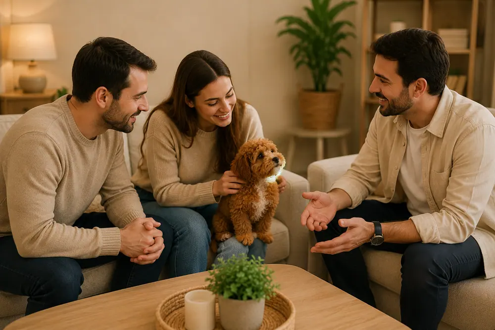 Patiliyolar’a Davet aşamasını gösteren Maltipoo yavrusu