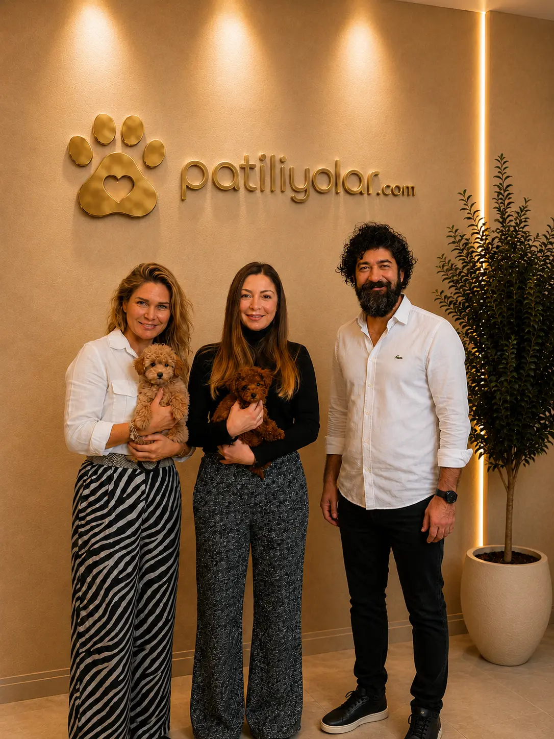 Patiliyolar ailesiyle birlikte sevgiyle büyütülen Toy Poodle yavruları