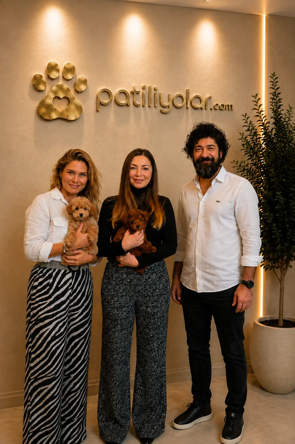 Patiliyolar ailesiyle birlikte sevgiyle büyütülen Toy Poodle yavruları