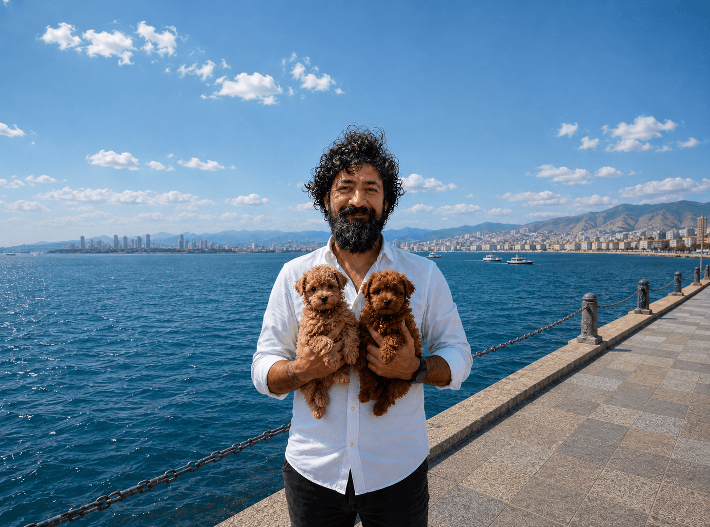 Aile ortamında sosyalleşen sevgi dolu Maltipoo yavruları
