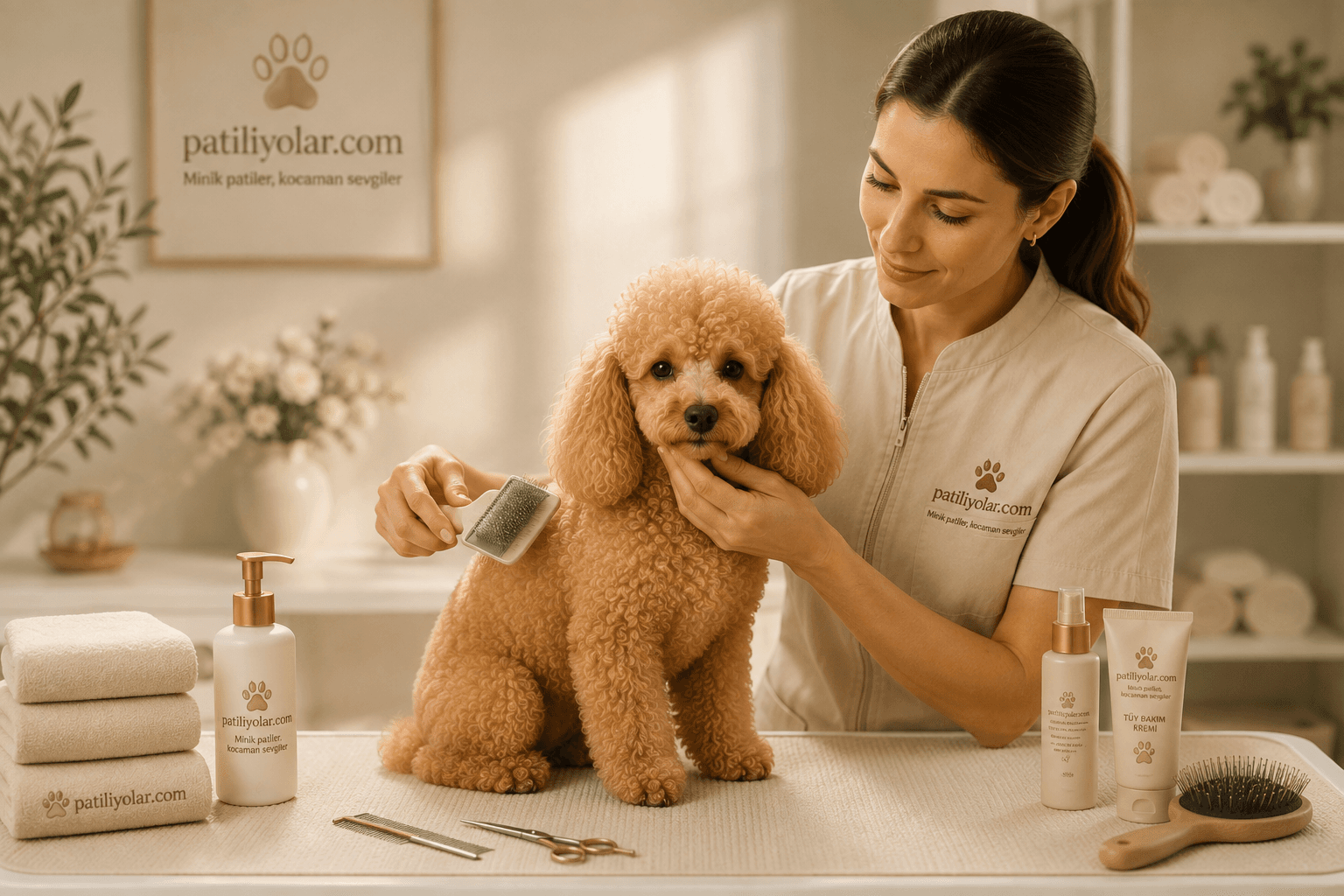 Toy Poodle düzenli bakım rutini