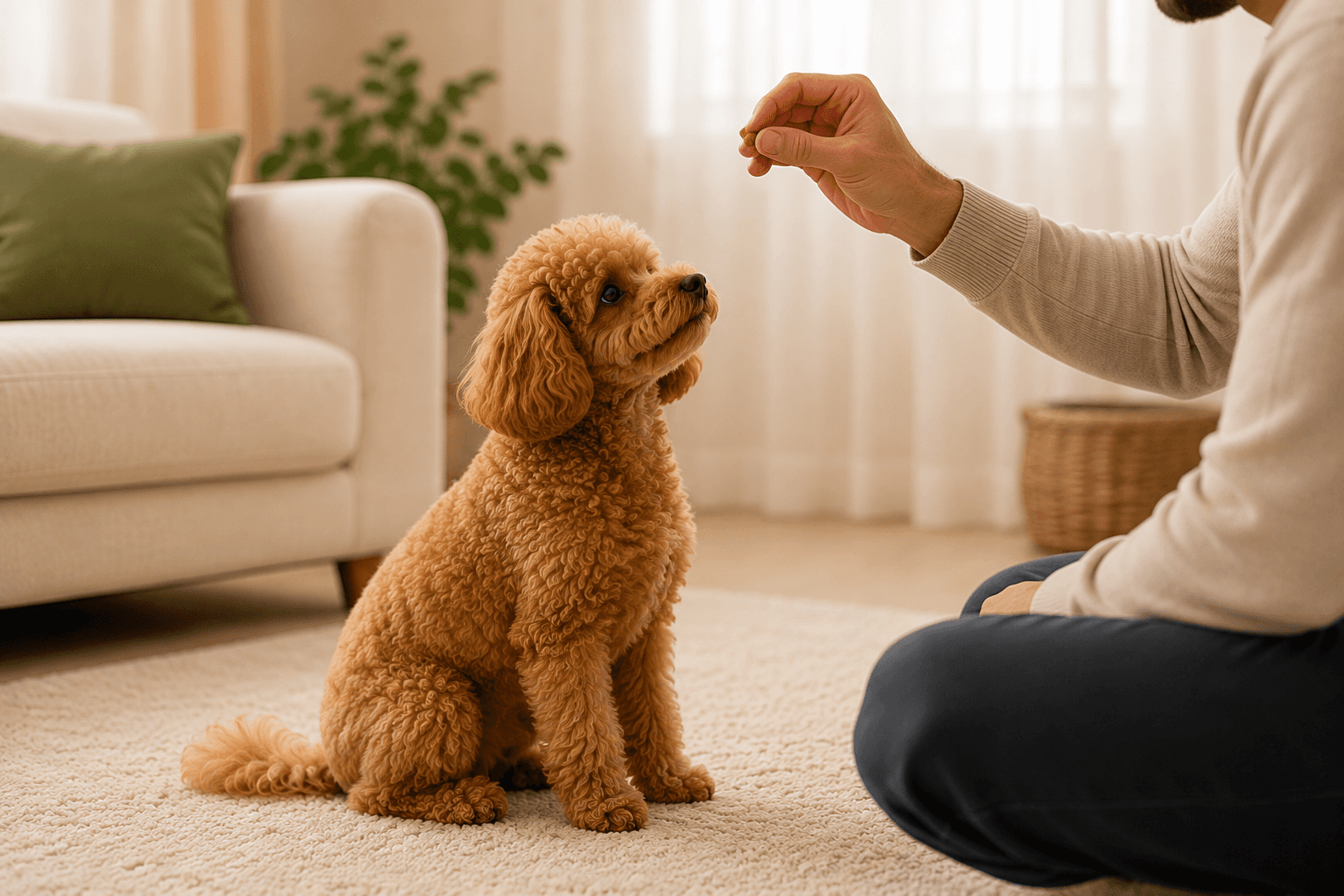 Toy Poodle pozitif eğitim