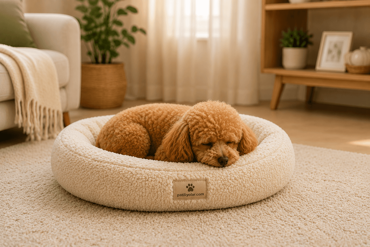 Toy Poodle dinlenme alanı